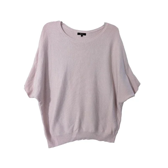 Quince Cotton Cashmere Link Stitch Dolman Sweater Womens L Pink Quiet Luxury - Picture 2 of 6